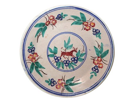 Piatto in maiolica di Caltagirone, Early 20th century