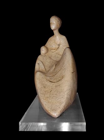 Luigi Angelico (Caltagirone 1934)  - Maternità in maiolica di Caltagirone