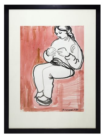 Maria Leonardi Pennisi (Acireale)  - Donna seduta