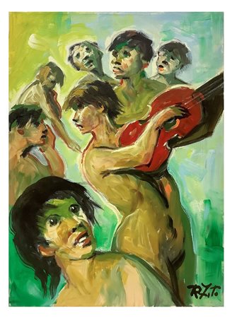 Rodolfo Zito (Molochio 1924-Roma 1995)  - Corale, 1992