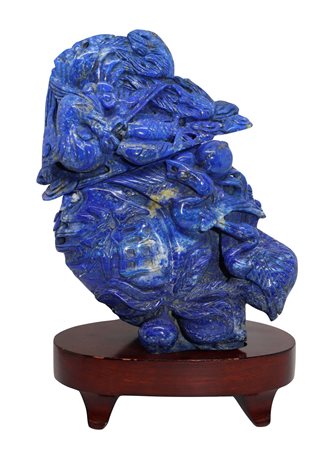 Poutiche in lapislazzuli, natura morta con pesci