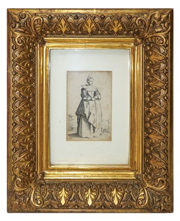 Jacques Callot (French 1592-1635)  - Gentildonna