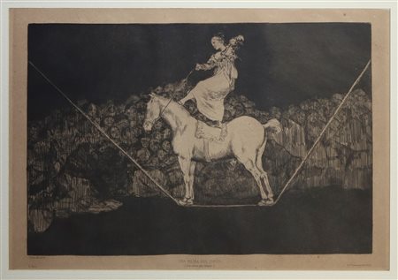 Francisco de Goya (Spanish 1746-1828)  - ''Una reyna del circo''