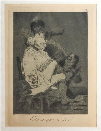 Francisco de Goya (Spanish 1746-1828)  - ''Esto si que es leer''