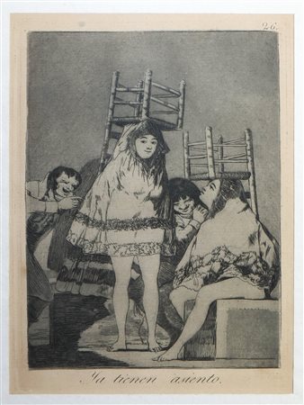 Francisco de Goya (Spanish 1746-1828)  - ''Ya tienen asiento''