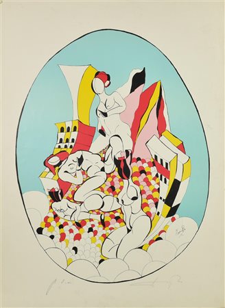 Mario Bo NUDI FEMMINILI litografia su carta, cm 88x64, es. PDA firma L'opera...