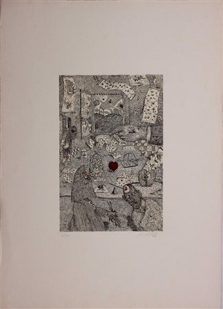 Antonio Possenti SENZA TITOLO acquaforte acquatinta dalla cartella...