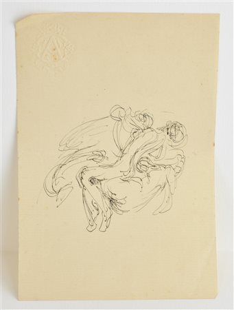 Edoardo Rubino SENZA TITOLO china su carta, cm 21x13,5 L'opera presenta lievi...