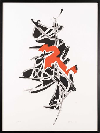 Gianni Asdrubali (Tuscania 1955), Composizione rosso e nera