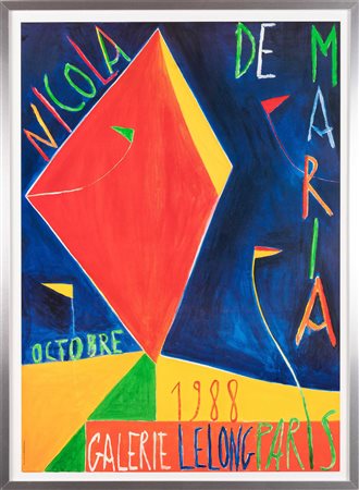 Nicola De Maria (Foglianise 1954), Manifesto per Galerie Lelong Paris