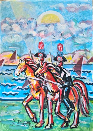 Ibrahim Kodra, 'Passaggio lungo il fiume', 2000