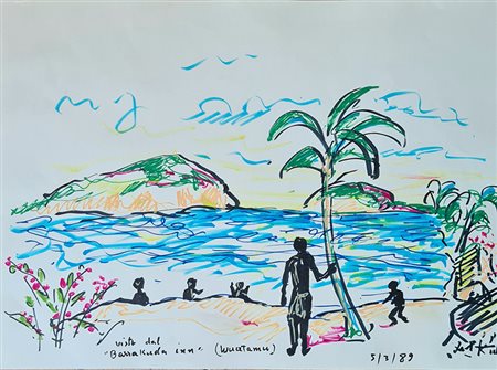 Ibrahim Kodra, 'Vista dal Barrakuda', 1989