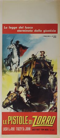 Locandina cinema ''Le pistole di Zorro'', 1963