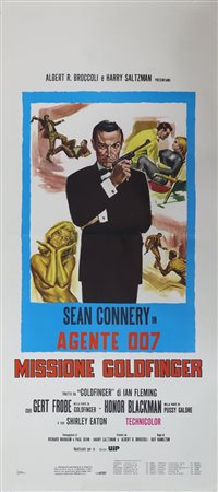 Locandina film ''Agente 007 Missione goldfinger''