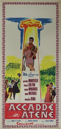 Locandina film ''Accadde in Atene'', 1962