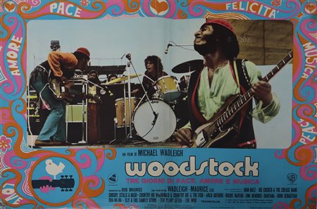 Fotobusta ''Woodstock tre giorni di pace, amore e musica'', 1970