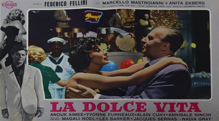 Fotobusta ''La dolce vita'', 1964