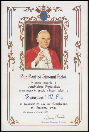 Papa GIOVANNI XXIII - Roncalli Angelo Giuseppe (Sotto il Monte, 25 novembre 1881 – Città del Vaticano, 3 giugno 1963)