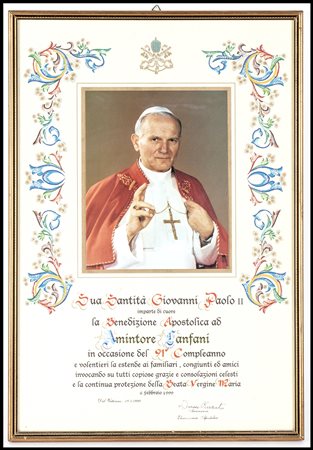  Papa Giovanni Paolo II, benedizione apostolica