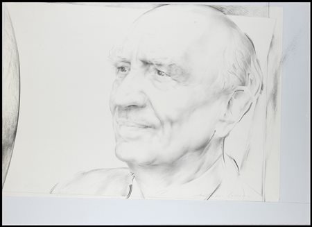 ANTONIO CICCONE (San Giovanni Rotondo, 1939) Ritratto di Amintore Fanfani