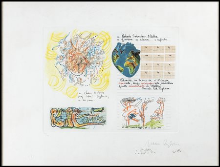 ROBERTO SEBASTIÁN MATTA (Santiago del Cile, 1911 - Civitavecchia, 2002) Senza titolo