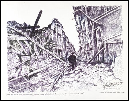 PHILIP MARRACCINI (XX Secolo) Open my heart and you will see graved inside of it "Italy", Lord Byron, 1980