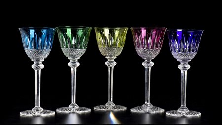 MANIFATTURA SAINT-LOUISE Parte di servizio di bicchieri modello "Tommy"