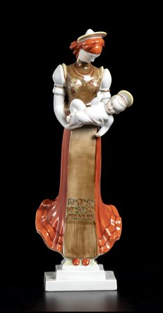 PORCELLANA DI HEREND HUNGARIAN Madonna con bambino