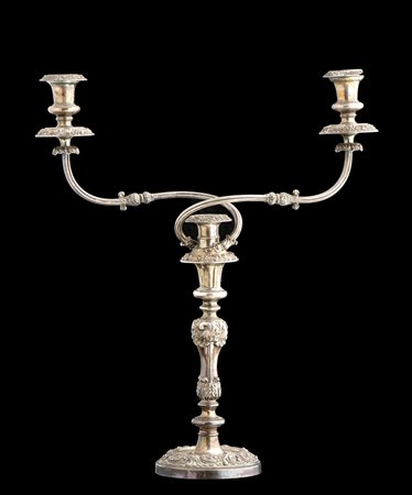  Candelabro inglese in Old Sheffield - metà XIX secolo