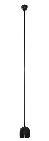 Achille Castiglioni, Prod. Flos - Piantana a stelo laccata nero, modello Ipotenusa