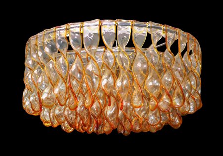 Mazzega - Plafone con struttura in metallo cromato