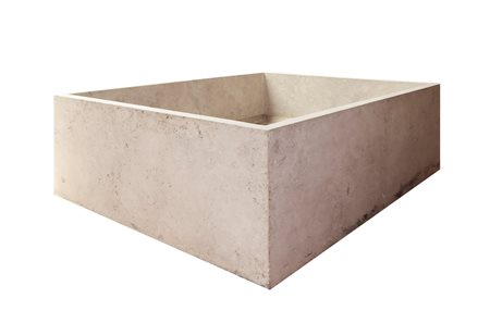 Portavasi in travertino