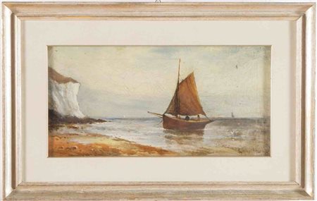 Gustave de Breanski (1859 – 1899), “Barca a vela”.