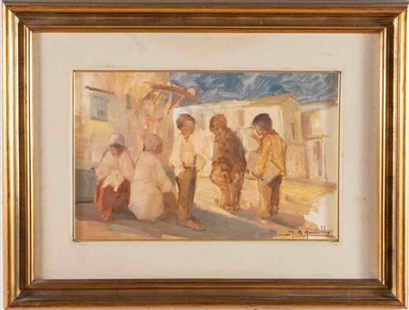 Michele D’Aniello (1915 – 1988), “Fanciulli”.