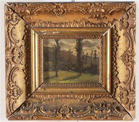 Artista del XIX-XX secolo, “Paesaggio”, 1910.