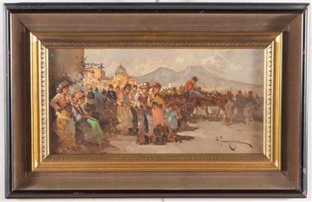 Antonio Pecoraro (1938), “Mercatino”, 1971.