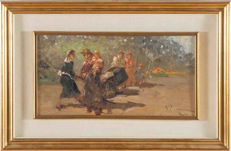 Antonio Pecoraro (1938), “Passeggiata al parco”.