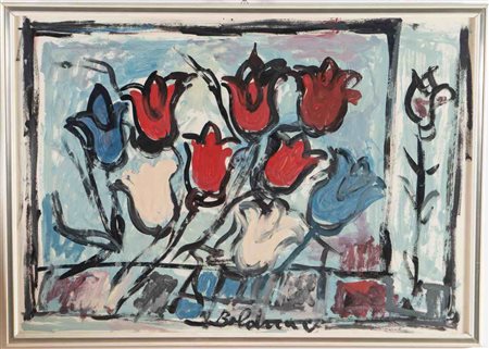 Gustavo Boldrini (Venezia 1927 – Salsomaggiore Terme 1987), “Fiori”.