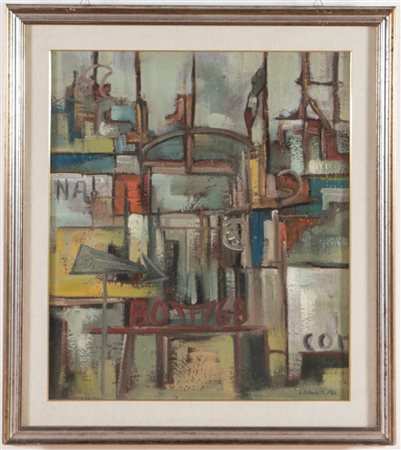 Renato Albonetti (Casola Valsenio 1938), “Fiera 68 – Ritmi di colore”, 1968.