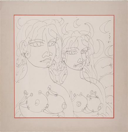 Tono Zancanaro (Padova 1906 – 1985) “Senza titolo” 1981.