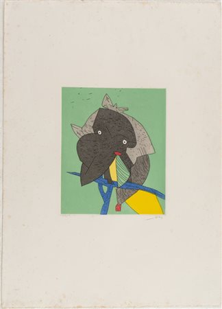 Gianni Dova (Roma 1925 - Pisa 1991), “Senza titolo”.