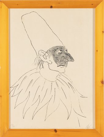 Corrado Cagli (Ancona 1910 – Roma 1976), “Pulcinella”, 1974.
