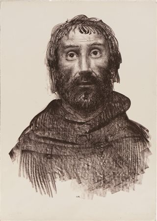 Pietro Annigoni (Milano 1910 - Firenze 1988), “Ritratto maschile”.