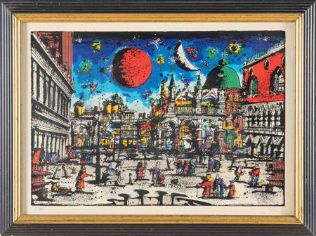 Gennaro Picinni (Bari 1933), “Piazza San Marco”.