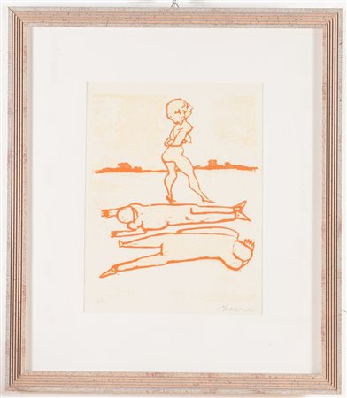 Mino Maccari (Siena 1898 – Roma 1989), “Senza titolo”.