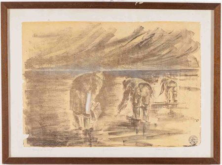Edoardo Lucci (XX secolo), “Raccoglitori di vongole”.