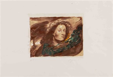 Omar Galliani (Montecchio Emilia 1954), “Senza titolo”.