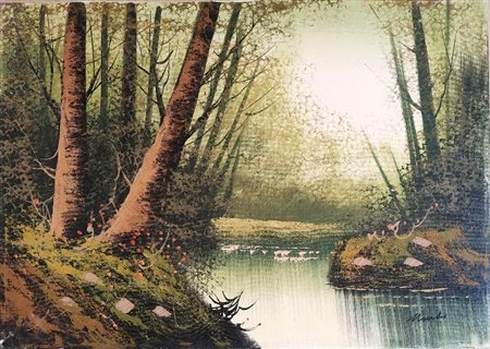 MONTI SERGIO (XX sec.) "Senza titolo"