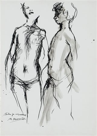 AUGUSTO MURER (1922-1985) - Studio per una scultura, 1966