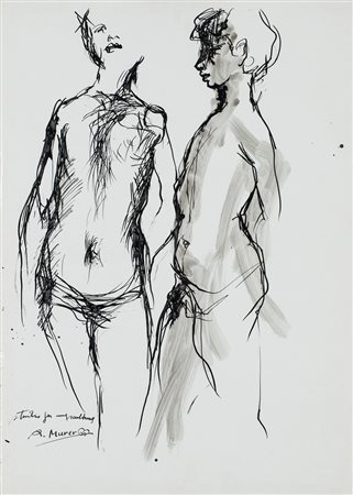 AUGUSTO MURER (1922-1985) - Studio per una scultura, 1966